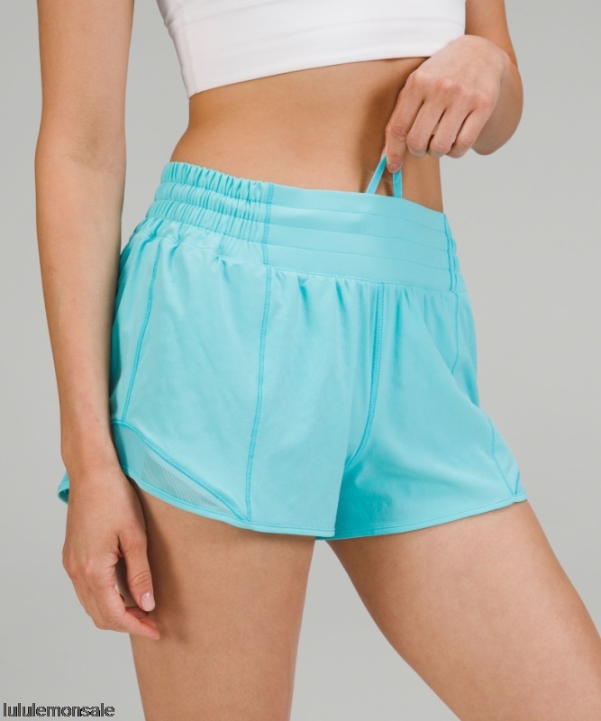 Lululemon Damen DELULU168 | Hotty Hot High-rise Lined Short 25 Electric Türkis